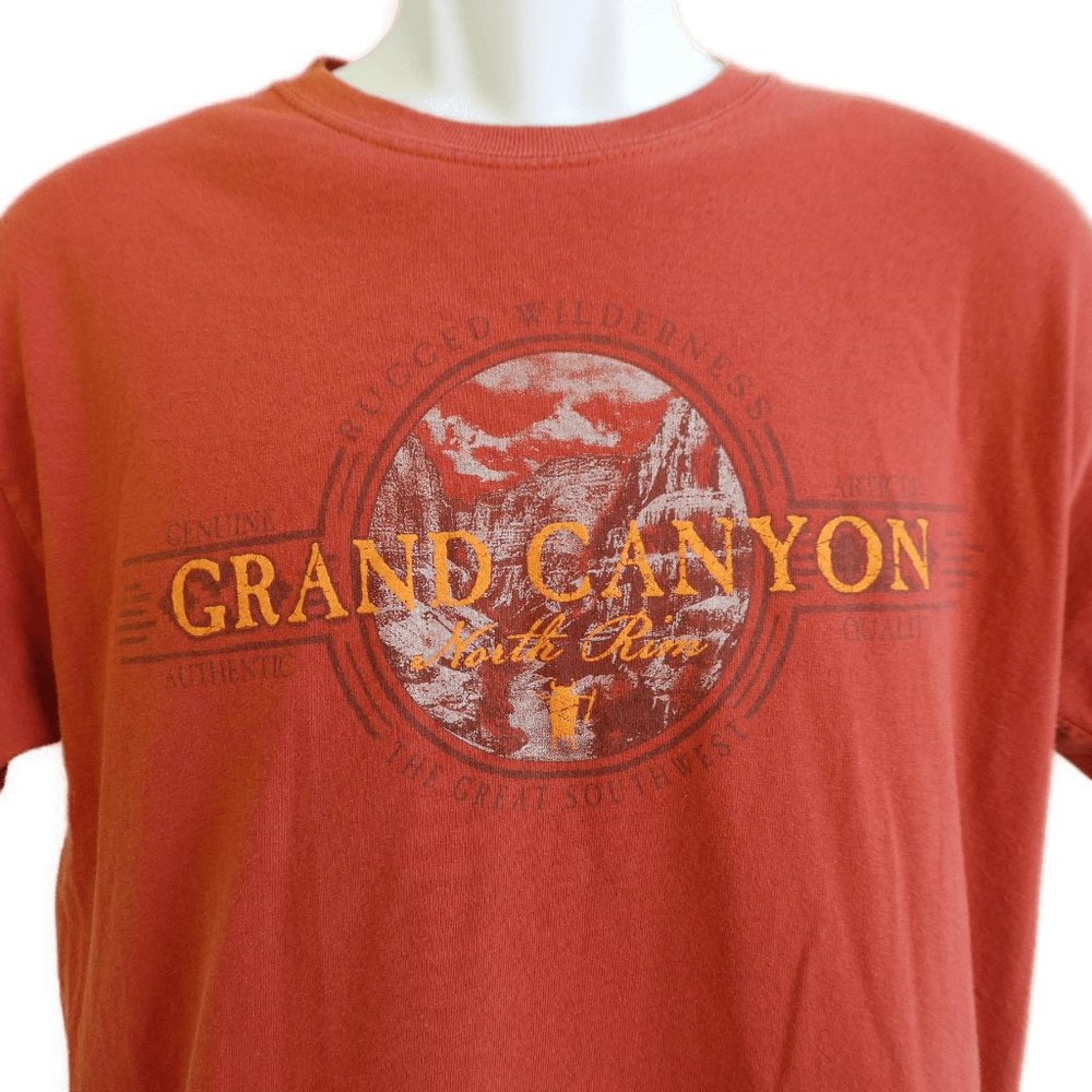 Tee T Shirt Rusty Rugged Wilderness Grand Canyon North Rim Crew Neck